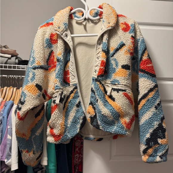 Free People Hit The Slopes Printed Fleece Jacket - Picture 3 of 5